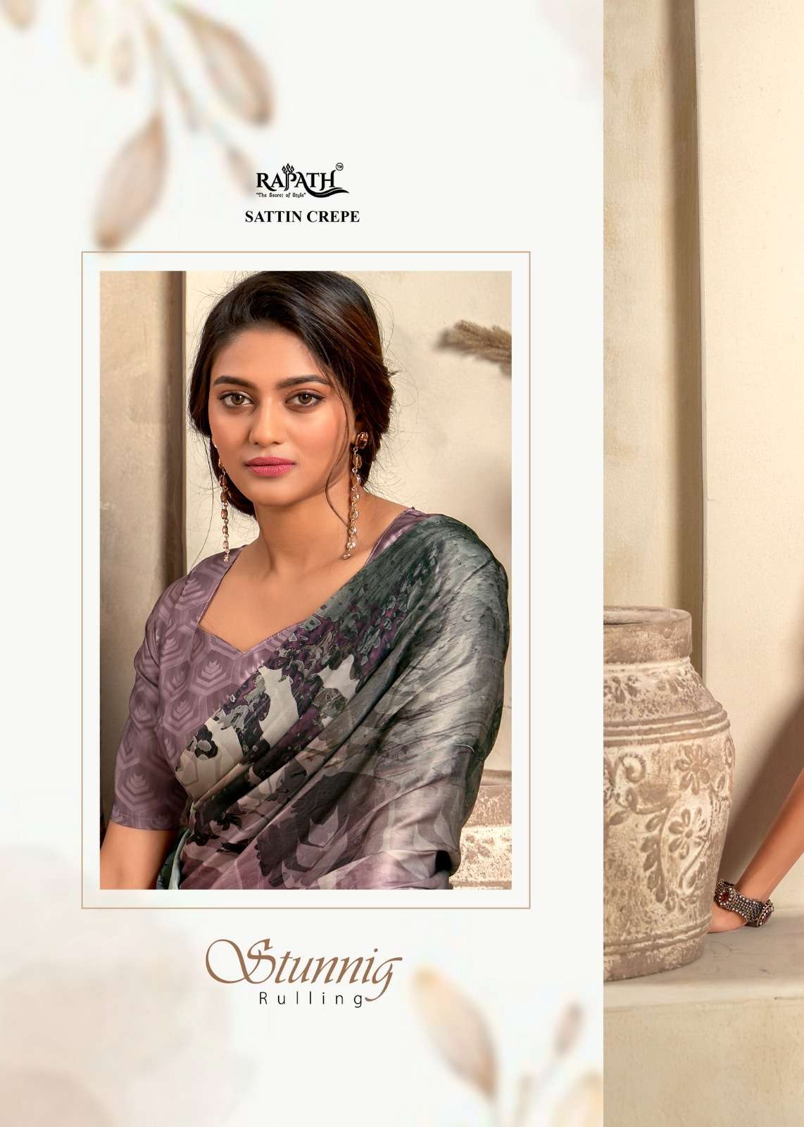 rajpath the winter lover 196001-196006 series party wear crape satin silk designer catalogue online dealer surat 