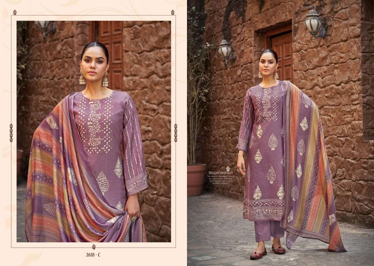 sargam prints lucia 2618 colour series exclusive purebemberg muslin digital prints hand work unstich salwar kameez catalogue surat