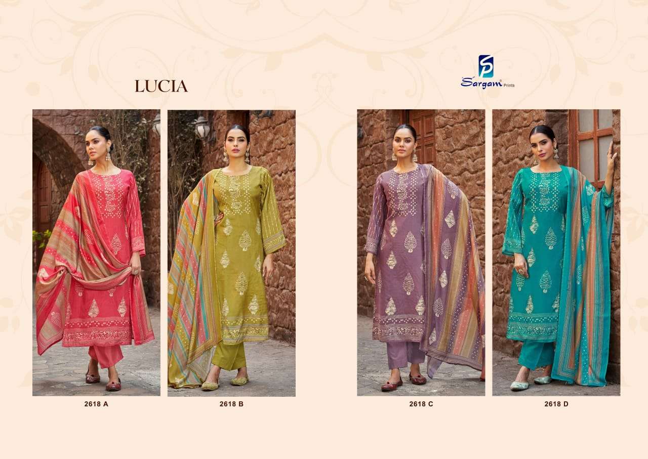 sargam prints lucia 2618 colour series exclusive purebemberg muslin digital prints hand work unstich salwar kameez catalogue surat