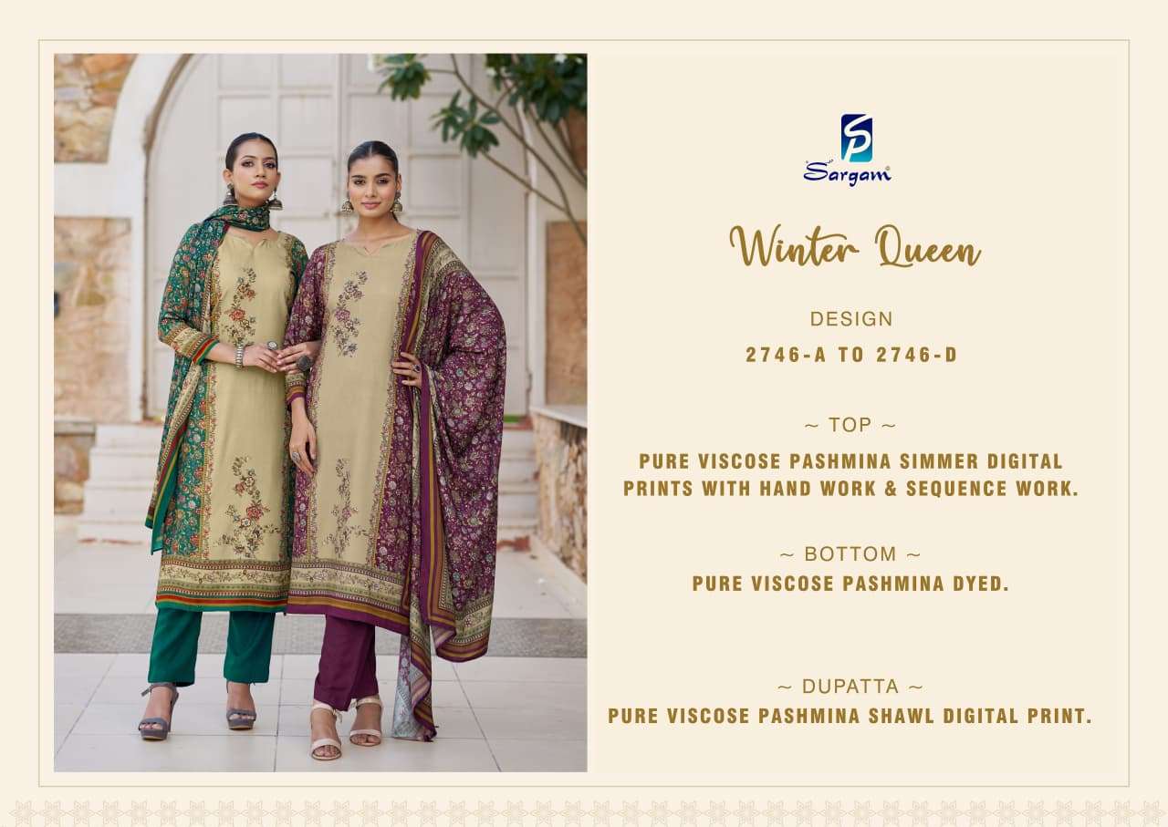 winter qween by sargam 2746 colors digital printed pashmina salwar kameez wholesale price surat