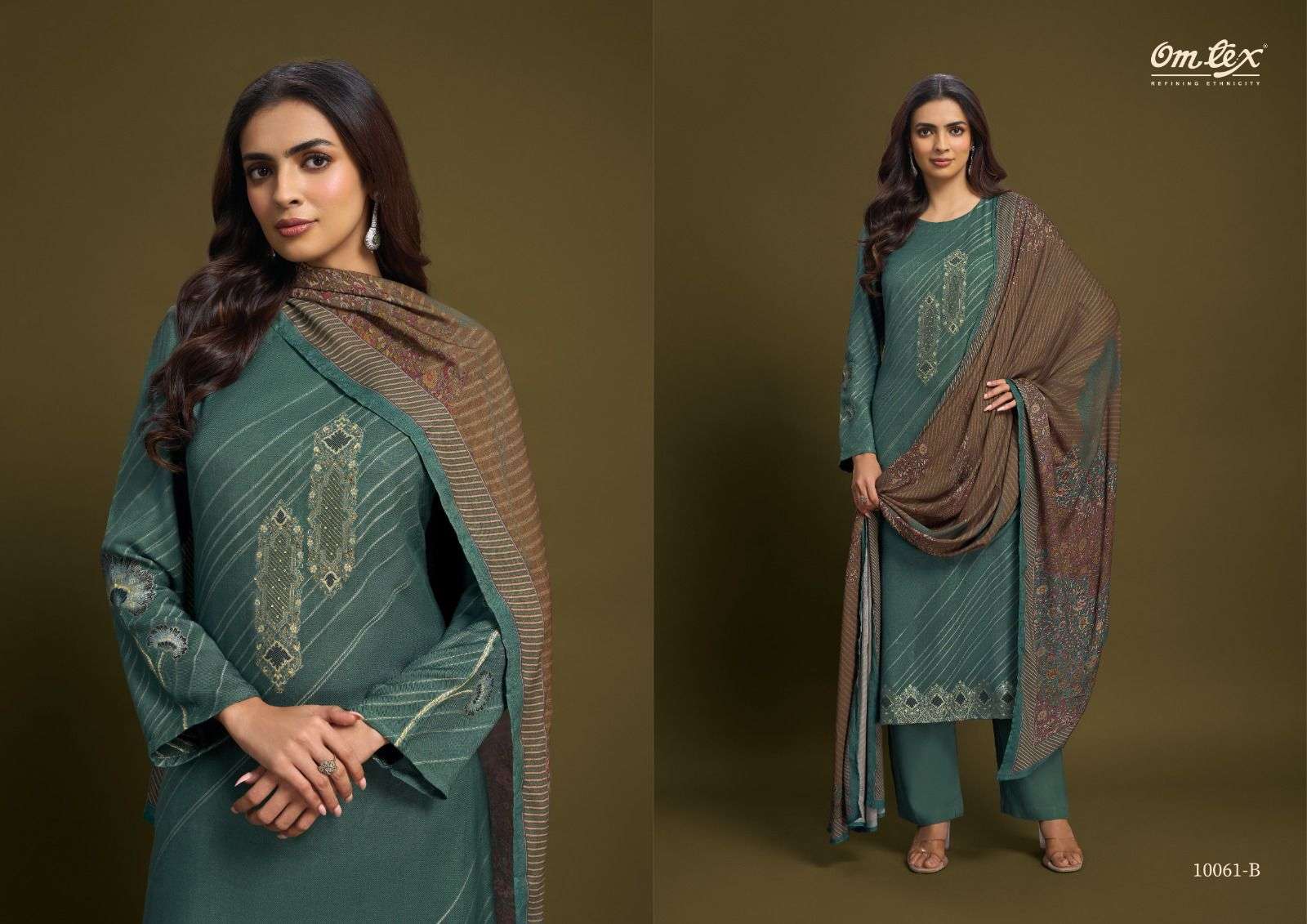 alessia by omtex 10061 colors exclusvie designer pashmina salwar kameez wholesale price surat