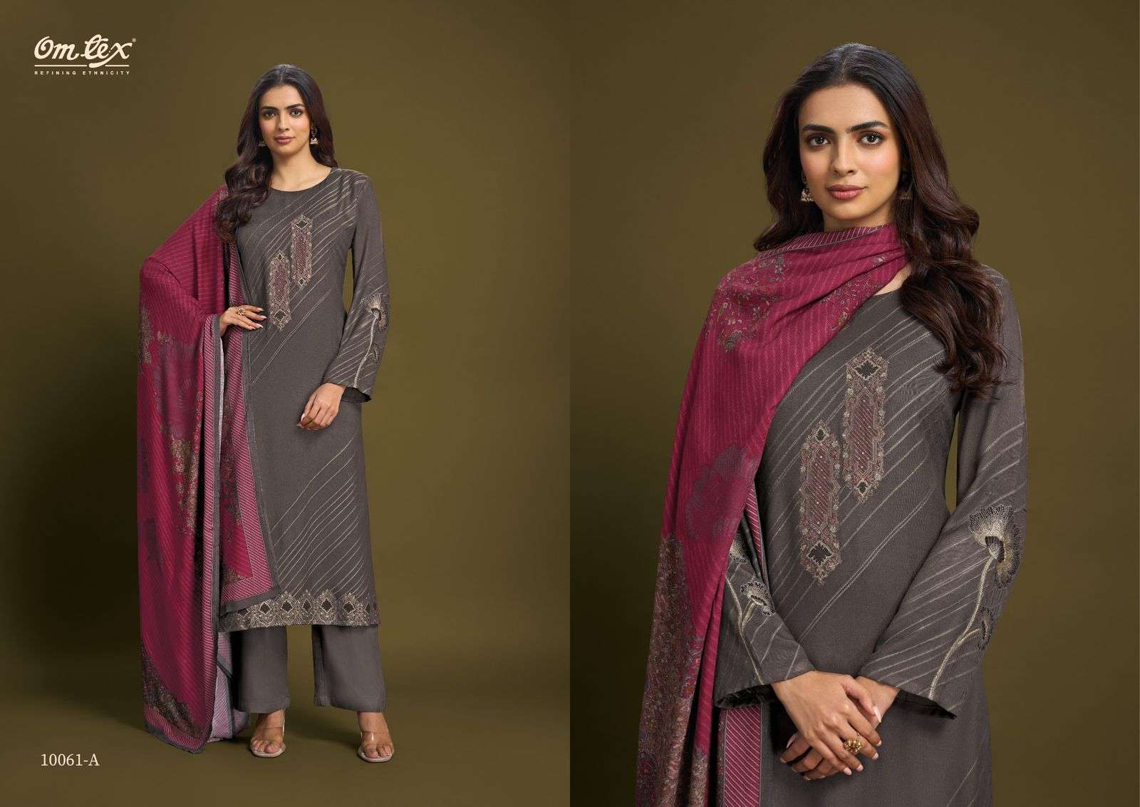 alessia by omtex 10061 colors exclusvie designer pashmina salwar kameez wholesale price surat