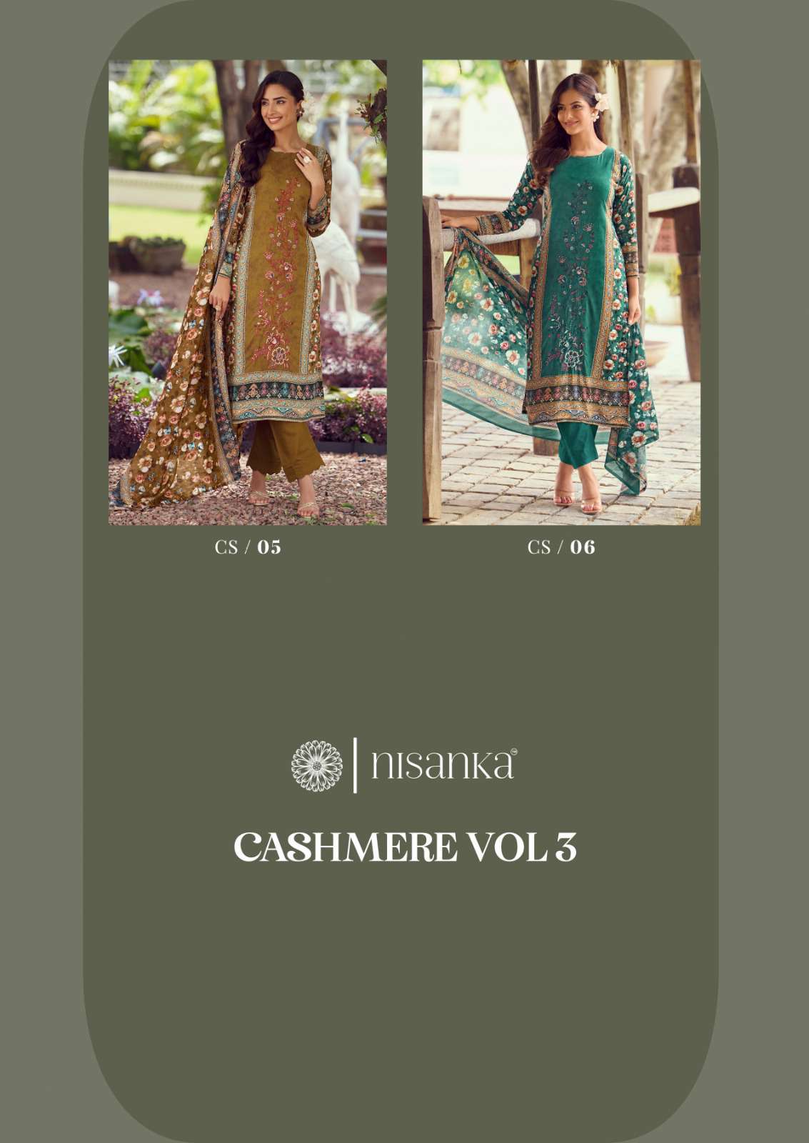 cashmere vol-3 by hermitage latest designer viscose lawn salwar kameez wholesale price surat