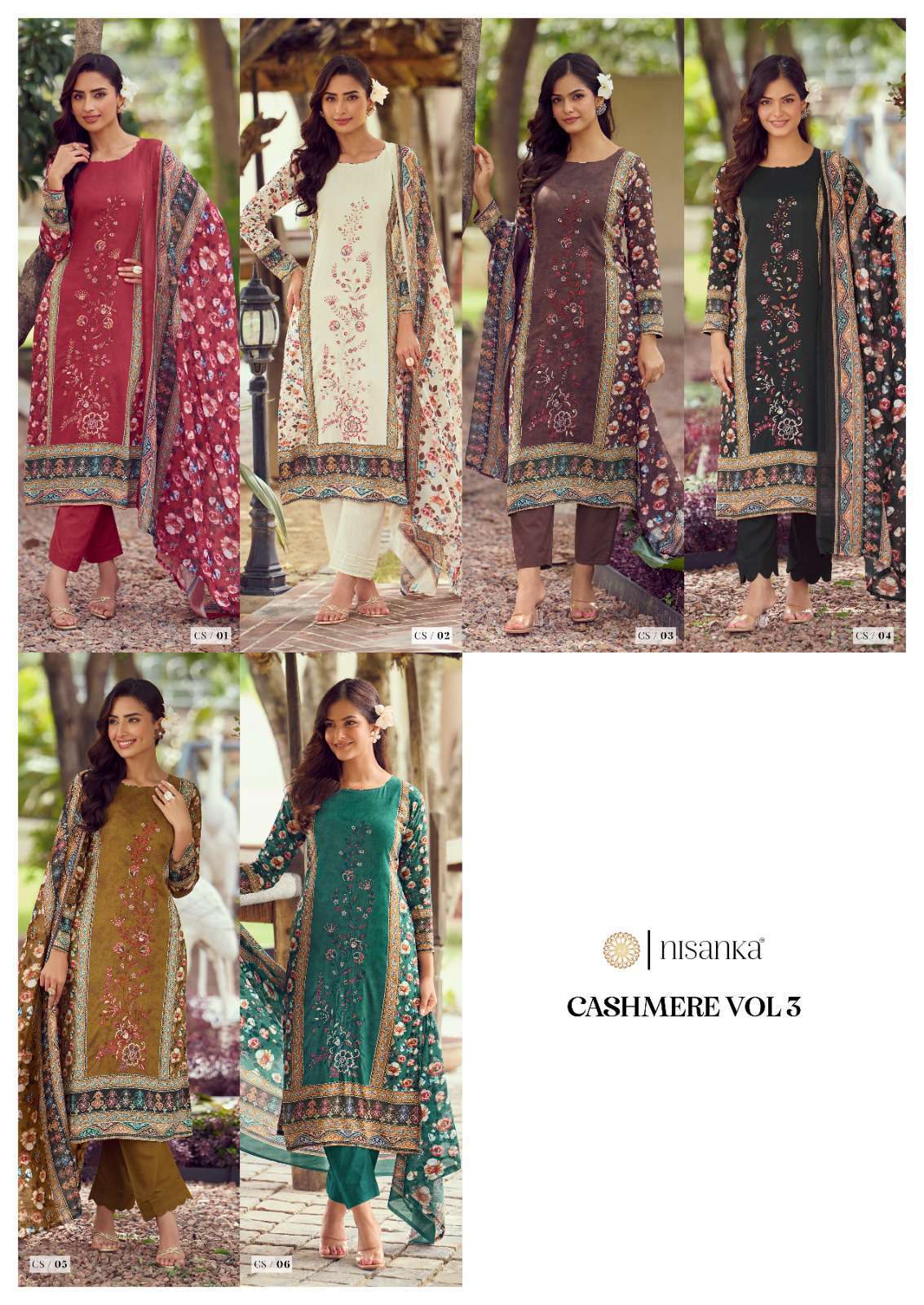 cashmere vol-3 by hermitage latest designer viscose lawn salwar kameez wholesale price surat