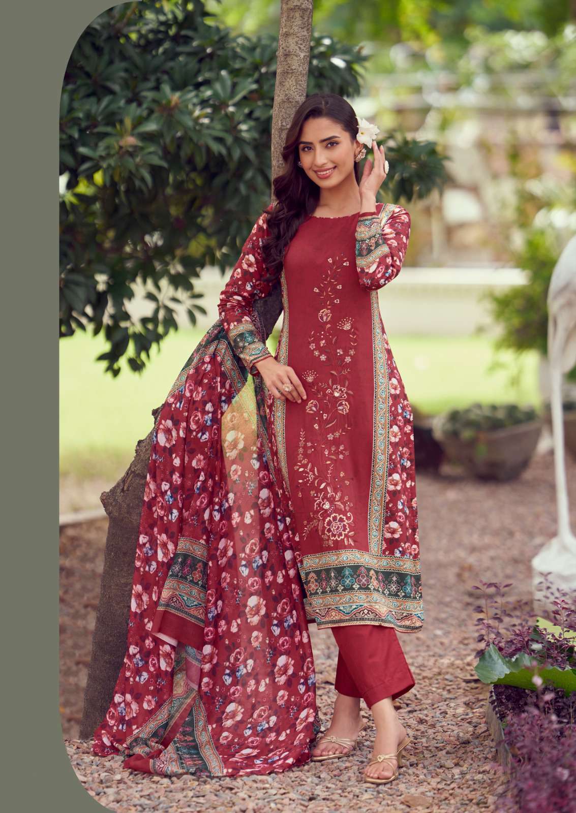 cashmere vol-3 by hermitage latest designer viscose lawn salwar kameez wholesale price surat