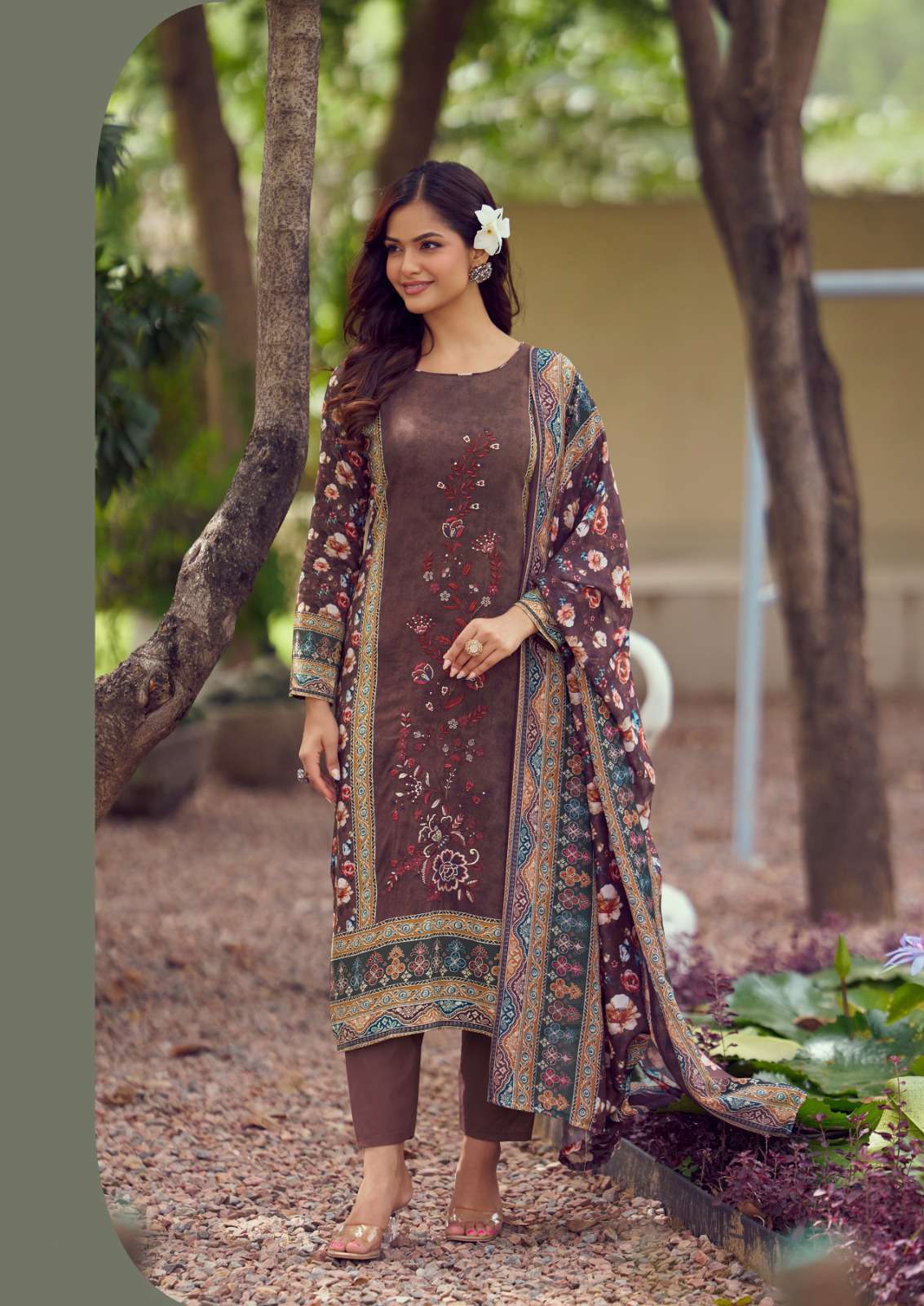 cashmere vol-3 by hermitage latest designer viscose lawn salwar kameez wholesale price surat