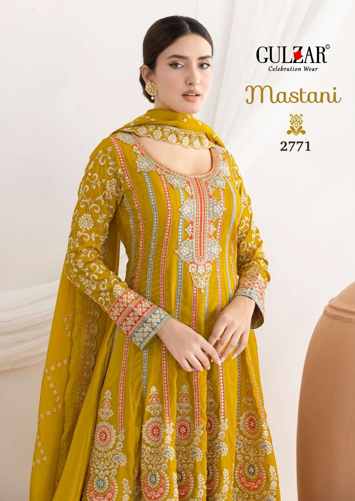 mastani by gulzar resham work with mirror handwork silk readymade salwar kameez wholesale price surat