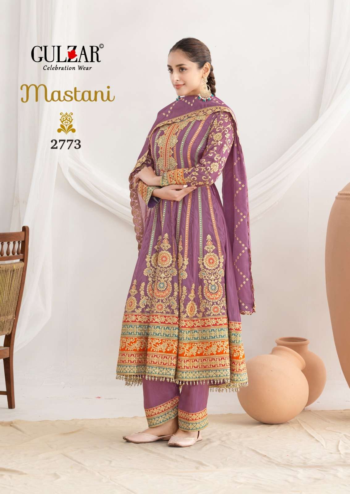 mastani by gulzar resham work with mirror handwork silk readymade salwar kameez wholesale price surat
