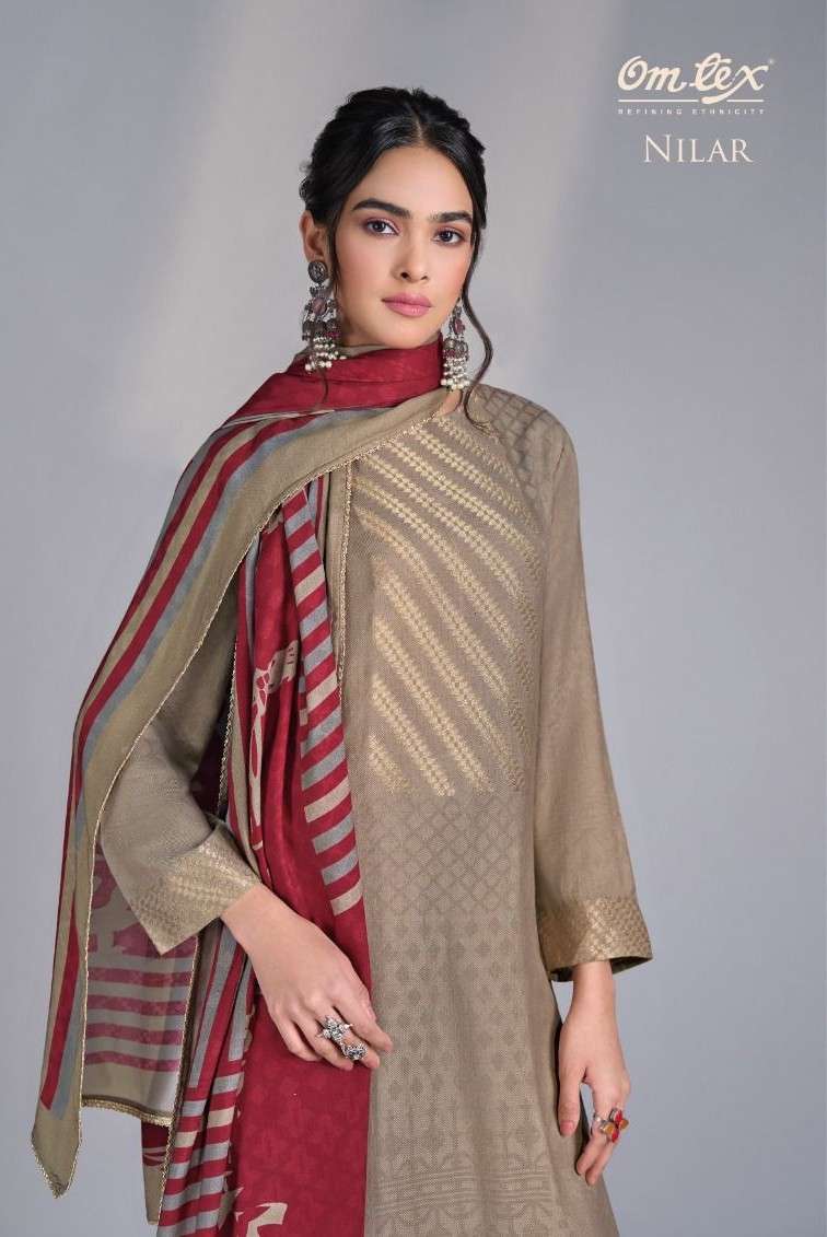 nilar by omtex 9081 colors pashmina jacquard salwar kameez wholesale price surat