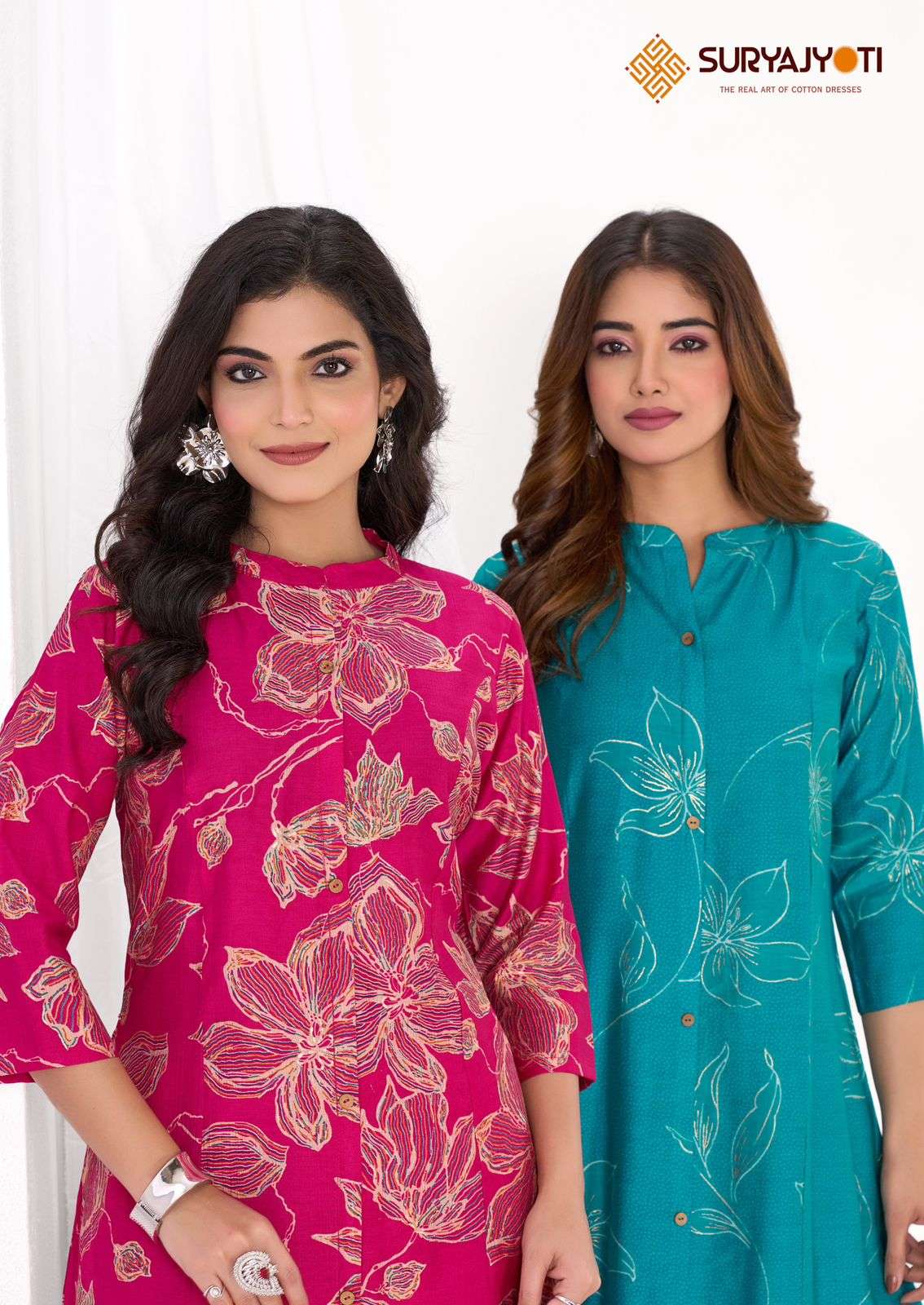 nishita vol-1 by suryajyoti 1001-1010 series roman desinger readymade cord set wholesale price surat