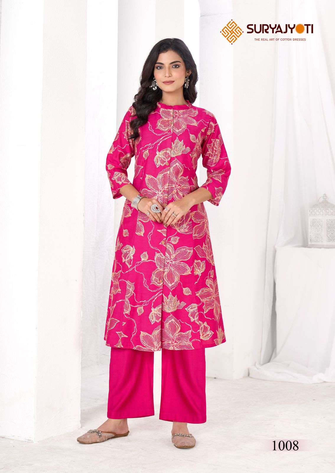 nishita vol-1 by suryajyoti 1001-1010 series roman desinger readymade cord set wholesale price surat