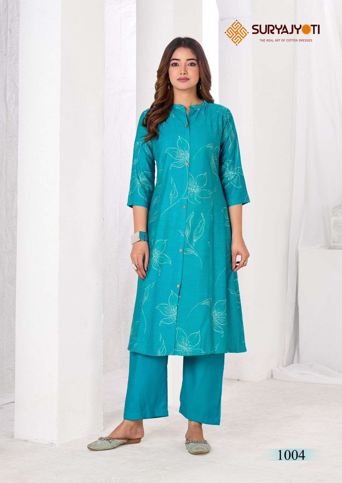 nishita vol-1 by suryajyoti 1001-1010 series roman desinger readymade cord set wholesale price surat