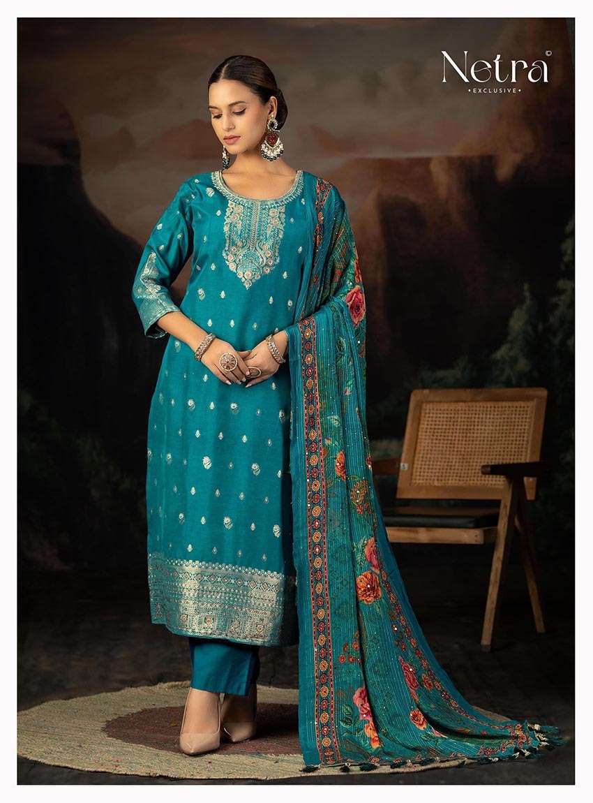 sejal by netra 1155 colors lakhnavi weaving designer party wear suit wholesale price surat