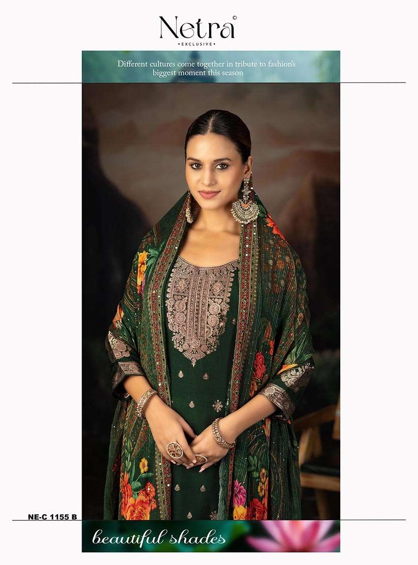 sejal by netra 1155 colors lakhnavi weaving designer party wear suit wholesale price surat