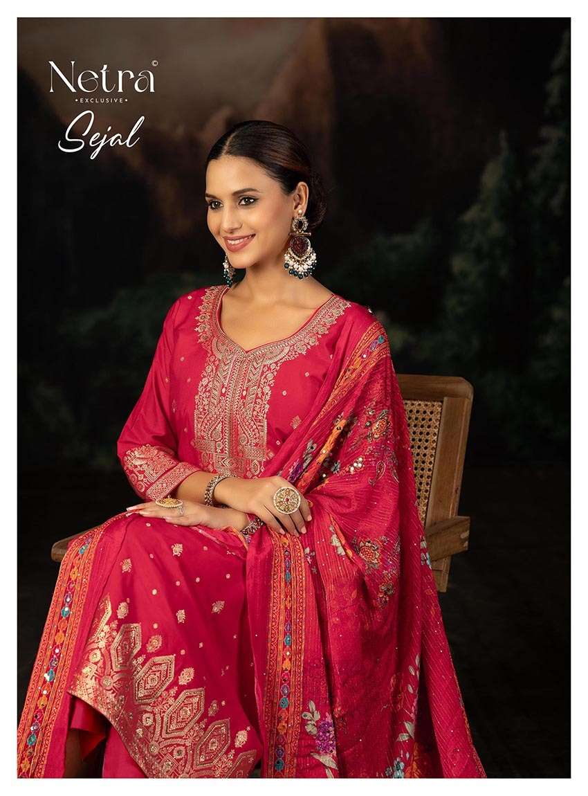 sejal by netra 1155 colors lakhnavi weaving designer party wear suit wholesale price surat