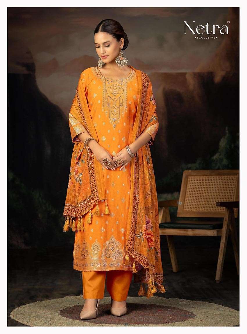 sejal by netra 1155 colors lakhnavi weaving designer party wear suit wholesale price surat