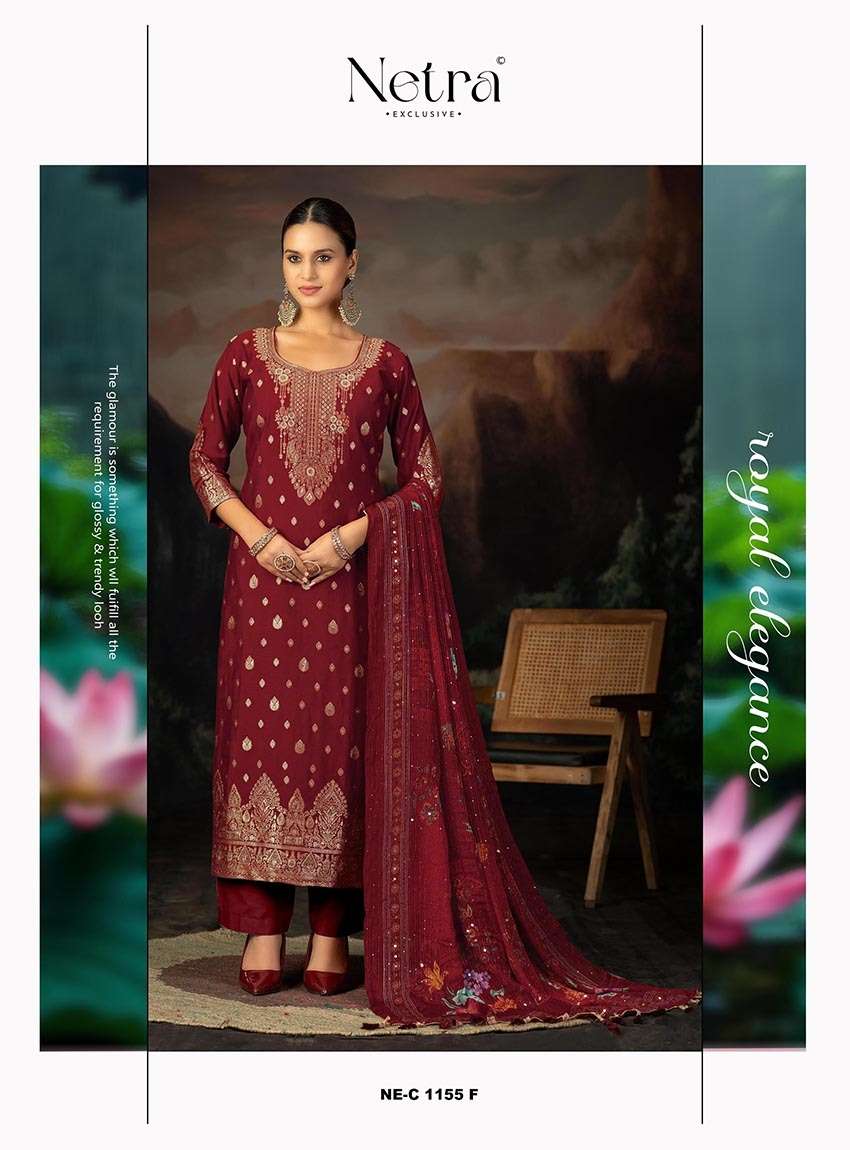 sejal by netra 1155 colors lakhnavi weaving designer party wear suit wholesale price surat