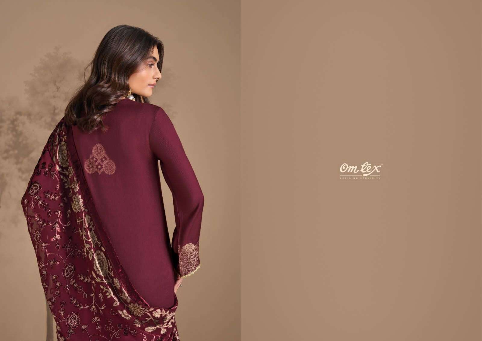 soraya by omtex 9031 colors pashmina jacquard with fancy work salwar kameez wholesale price surat