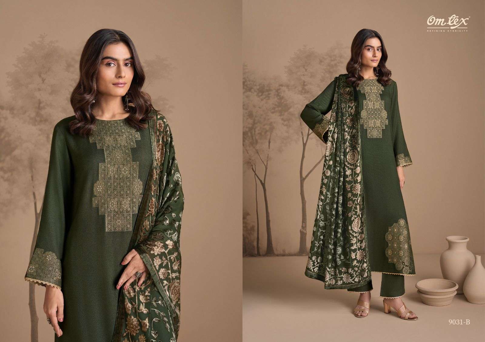 soraya by omtex 9031 colors pashmina jacquard with fancy work salwar kameez wholesale price surat