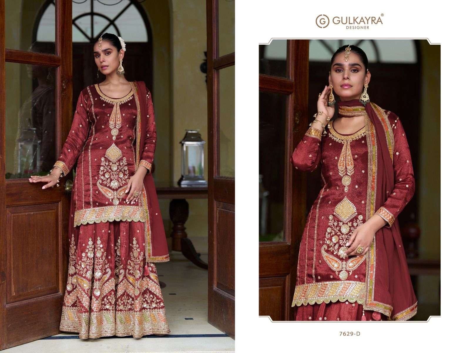 taiyba vol-1 by gulkayra designer 7629 colors simmer silk readymade salwar kameez wholesale price surat