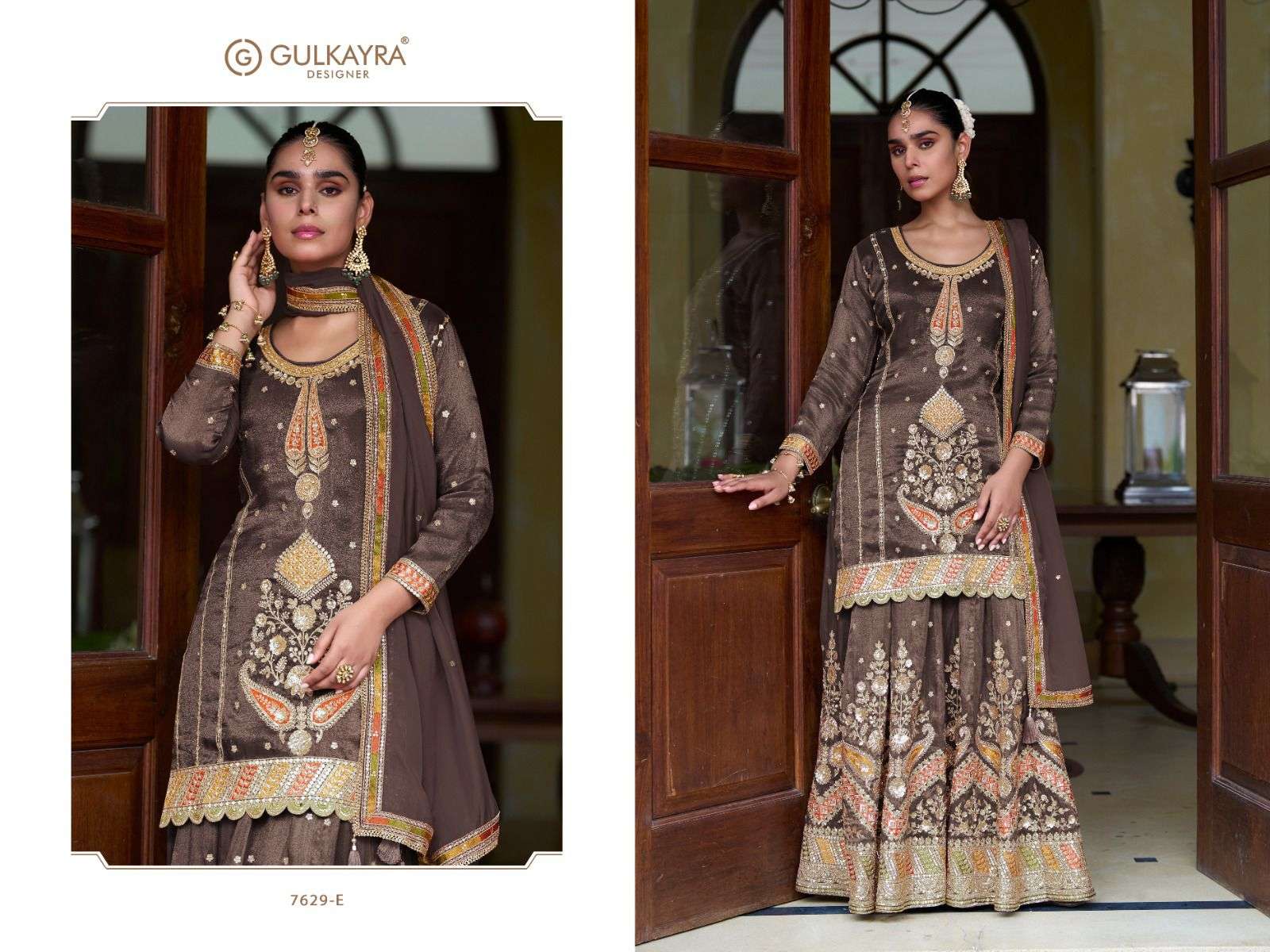 taiyba vol-1 by gulkayra designer 7629 colors simmer silk readymade salwar kameez wholesale price surat