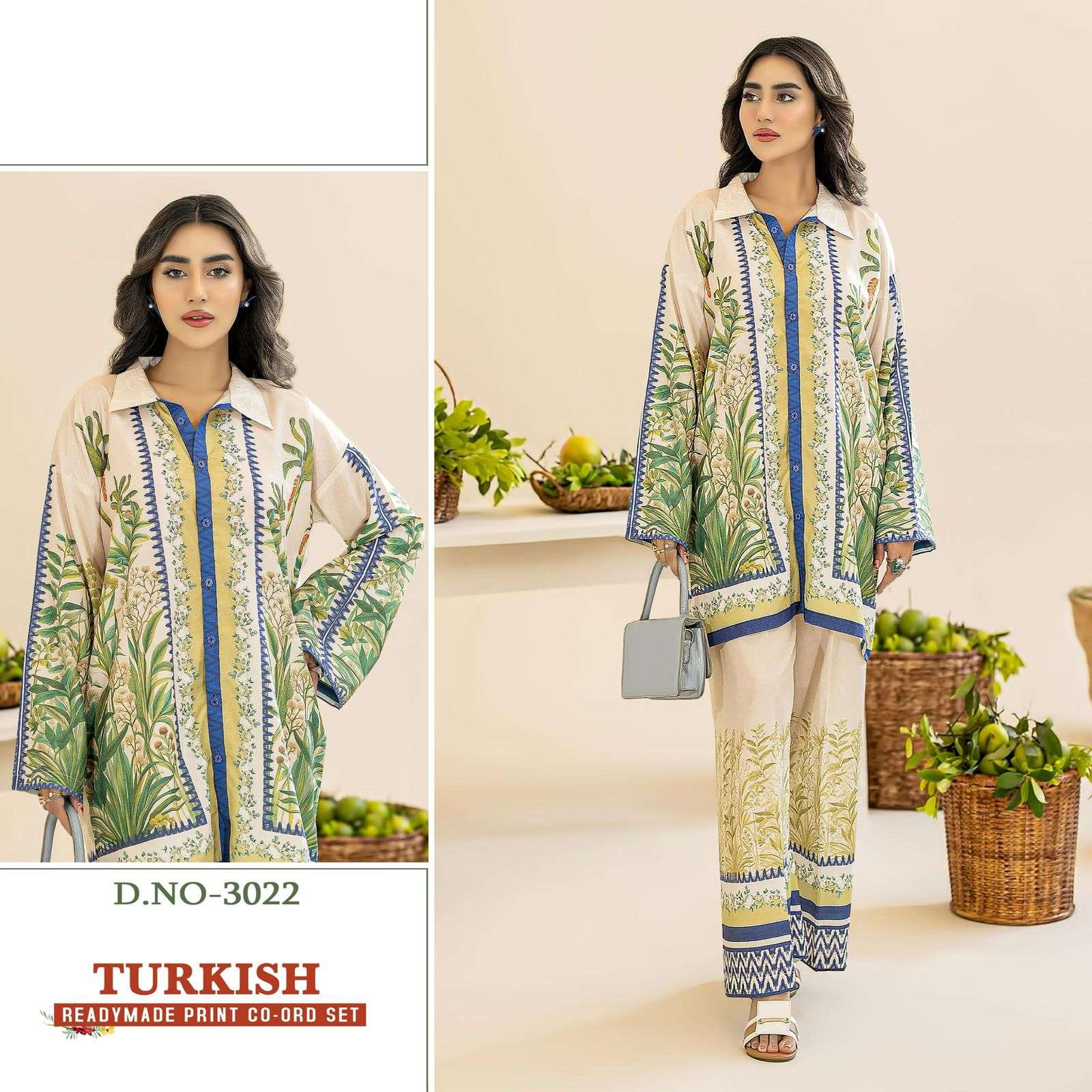 turkish cord-set by pf ethnic modal satin designer readymade cord set wholesale price surat