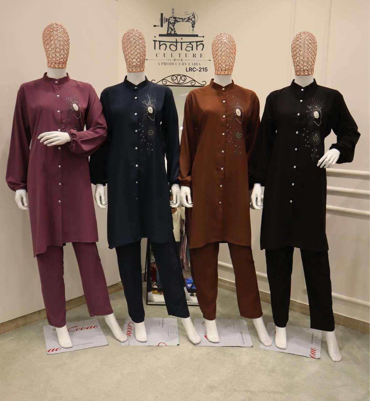 215 by indian culutre fancy deisgner readymade cord set wholesale price surat